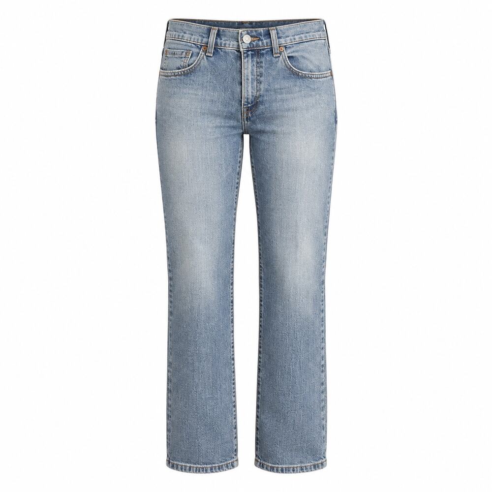 Vintage Levi's 505 Jeans Womens 10 Long Straight Leg Y2K Faded Blue